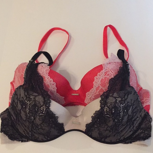 Victoria's Secret Other - 2pcs Victoria’s Secret Push-ups Demi Bras Size 34B